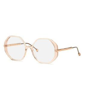 NEW PHILIPP PLEIN EYEGLASSES, TRANSPARENT PINK WOMEN EYEWEAR VPP053S 09AH